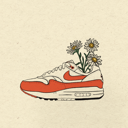 Flower Power Sneaker Poster