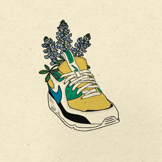 Air Flower Power Sneaker Poster