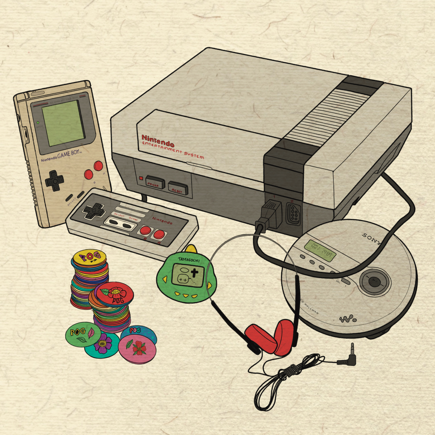 90s Weekend Nostalgia Kit Poster